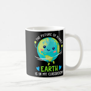 Caneca De Café Mundo fofo dia da terra o futuro do planeta está e