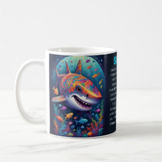 Caneca De Café MUNDO MARÍTIMO - tubarão