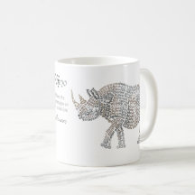 Mundo Mundial de Rino Africano Mug