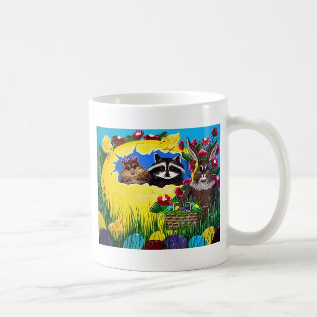 Caneca De Café "Mundo Páscoa da Sra. Elizabeth (Direita)