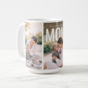 Caneca De Café Mundo PhotoPop Melhor Mãe 3 Foto Personalizada