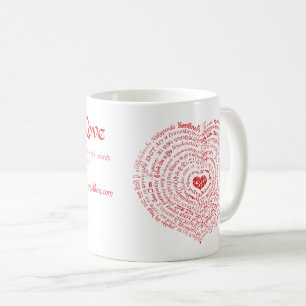 Caneca De Café Mundos de Mug de Amor