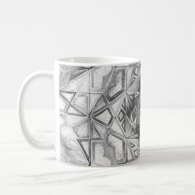 Caneca De Café Mundos Geométricos (Esquerda)
