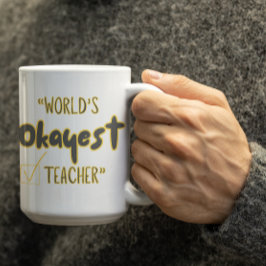 Caneca De Café Mundos Personalizáveis Professor Mais Ou Menos