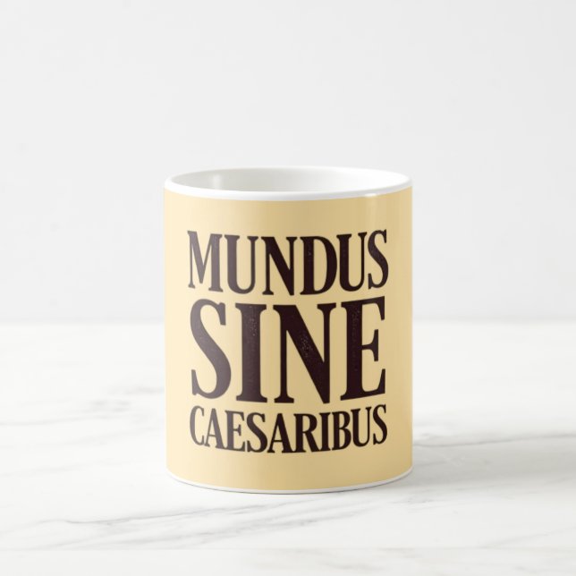 Caneca De Café Mundus Sine Caesaribus - Nenhuma Régua Cotação Lat (Centro)