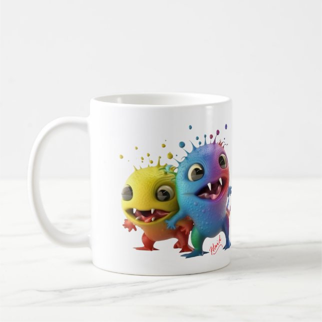 Caneca De Café Muñeco monstruo divertido - AI (Esquerda)