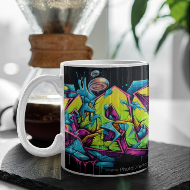 Caneca De Café Mural 1 (Mural Tag Variation 3 Coffee Mug )