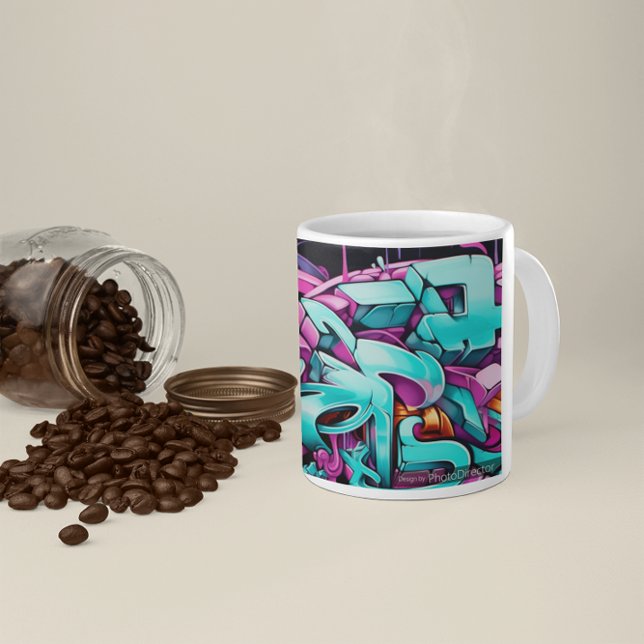 Caneca De Café Mural 1 Variação 22 (Mural 1 Variation 22 Coffee Mug
)