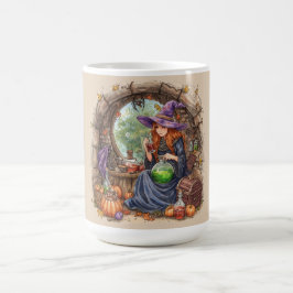 Caneca De Café Murmurios de Magia, Bela Bruxa e Sua Poção