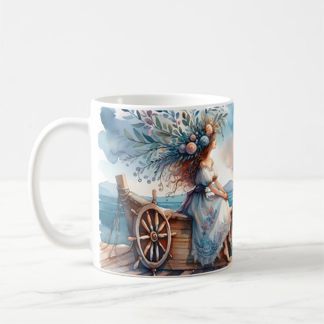 Caneca De Café Murmurios do Mar ao Pôr do Sol (Esquerda)