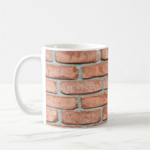 Caneca De Café Muro de tijolos vermelhos pela manhã