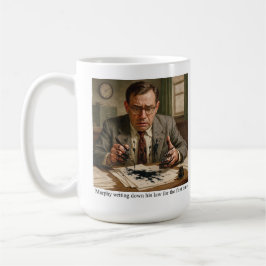 Caneca De Café Murphy escrevendo pela primeira vez é lei