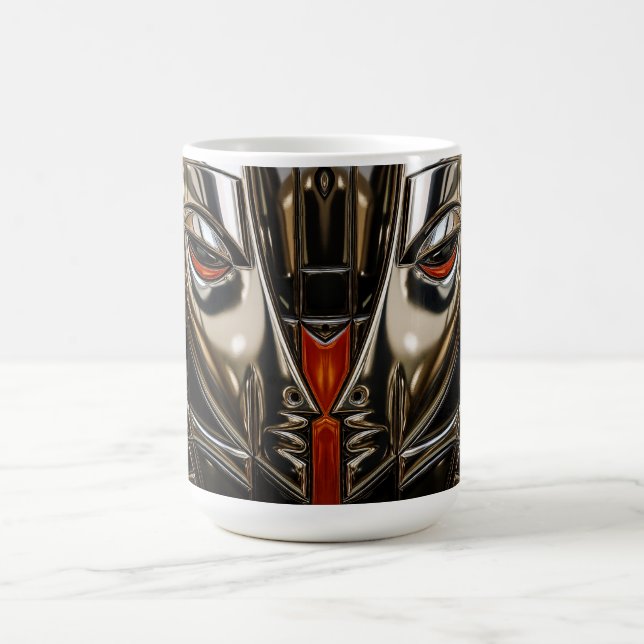 Caneca De Café Musa de Metal Bronze e Vermelho (Centro)