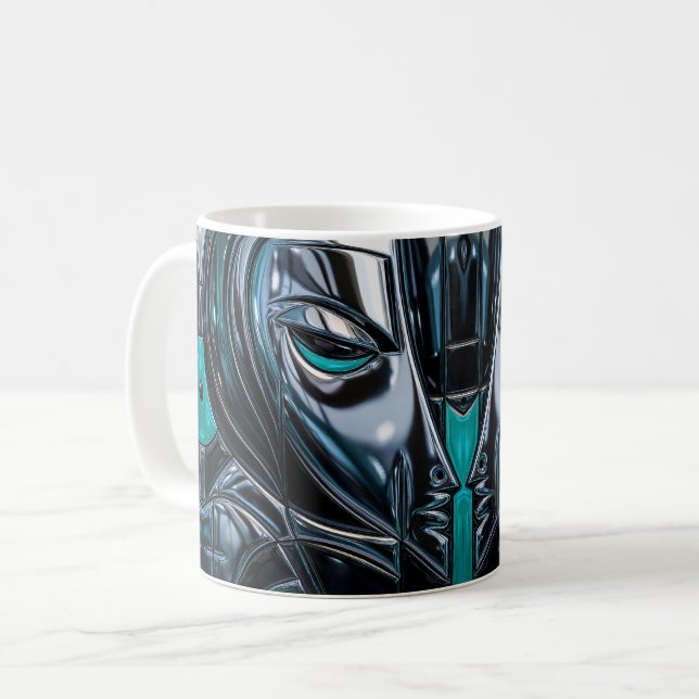 Caneca De Café Musa Metálica Neon (Frente Esquerda)