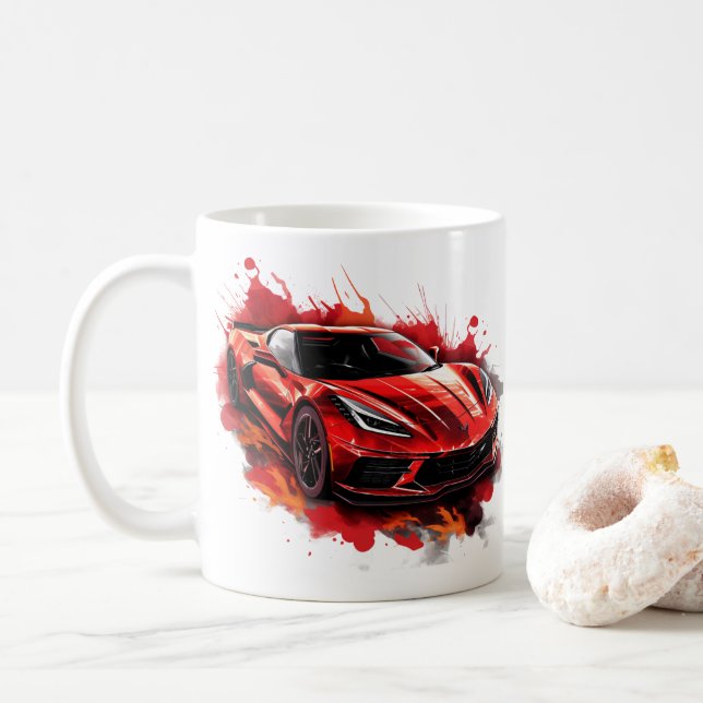 Caneca de Café Muscle Car (Com Donut)