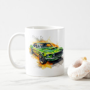 Caneca de Café Muscle Car