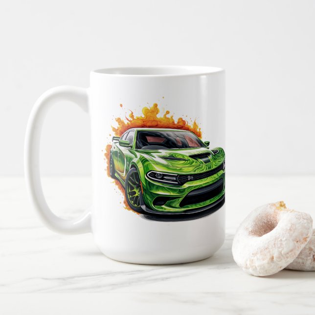 Caneca de Café Muscle Car (Com Donut)
