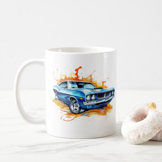 Caneca de Café Muscle Car (Com Donut)