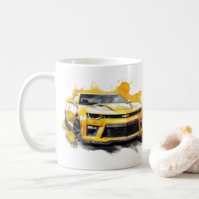 Caneca de Café Muscle Car (Com Donut)