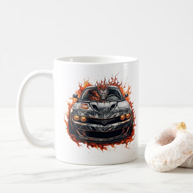 Caneca de Café Muscle Car (Com Donut)