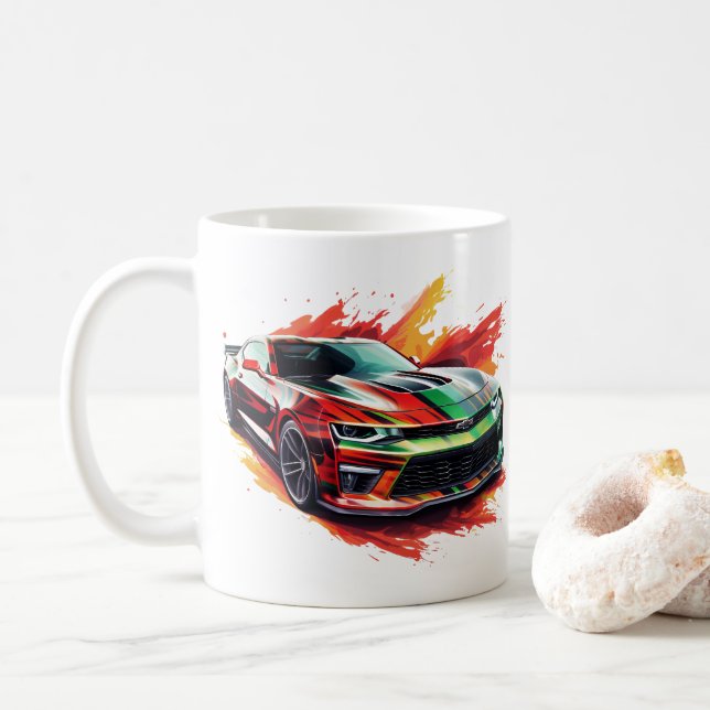 Caneca de Café Muscle Car (Com Donut)