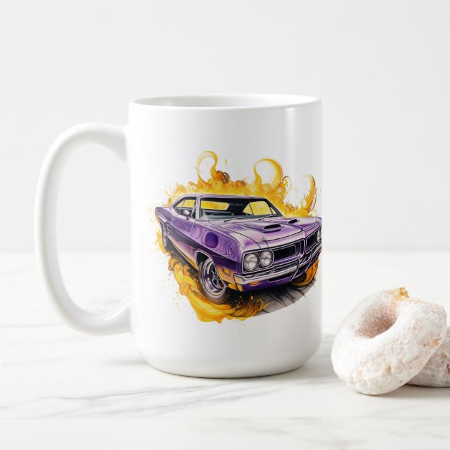Caneca de Café Muscle Car (Com Donut)