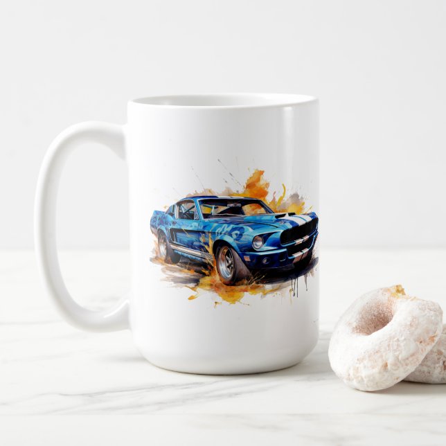 Caneca de Café Muscle Car (Com Donut)
