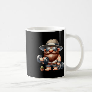 Caneca De Café Muscleman Gnomo com Dumbbels Engraçado Malhação Wo