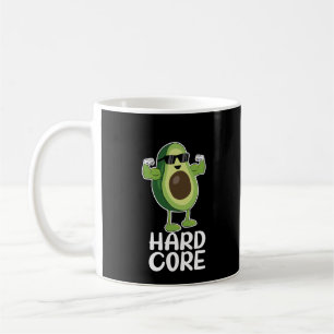 Caneca De Café Muscular Hardcore Avocado Funny