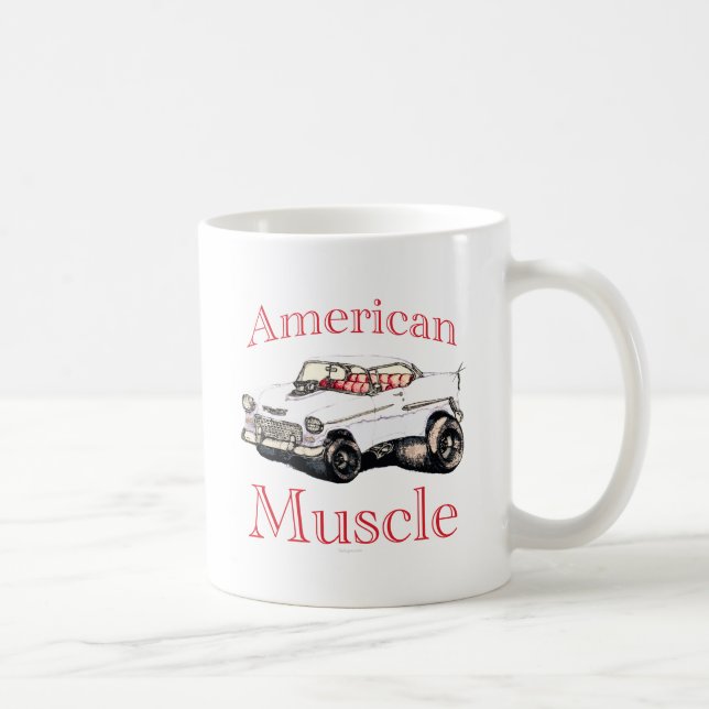 Caneca De Café músculo 55 americano chevy (Direita)