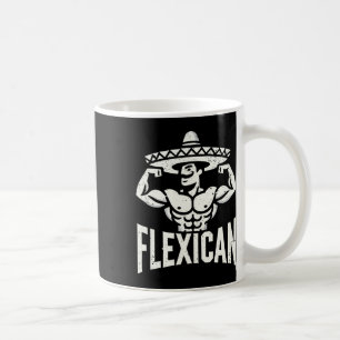 Caneca De Café Músculo Flexônico Flexicomento Mexicano Engraçado 