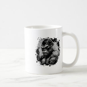 Caneca De Café Músculos de Gorila Treino de Fera Fisiculturismo B