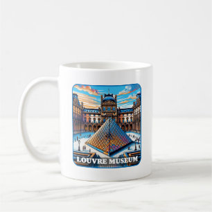Caneca De Café Museu do Louvre Paris França