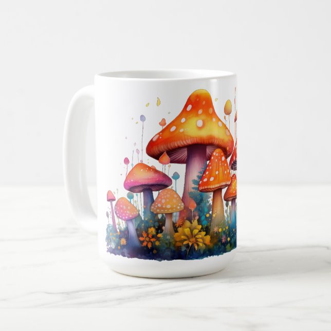 Caneca De Café Mushroom (Frente Esquerda)