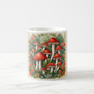 Caneca De Café Mushroom Cottagecore