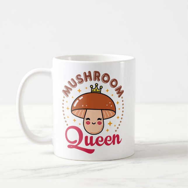 Caneca De Café Mushroom Queen (Esquerda)
