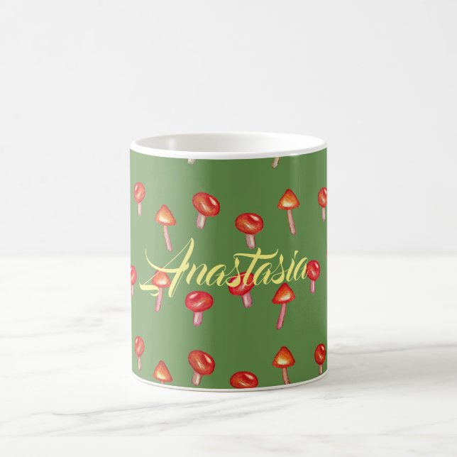 Caneca De Café Mushroom - Texto personalizado (Centro)