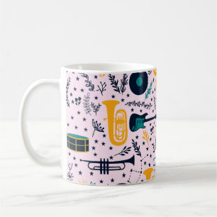 Caneca De Café Music Instruments Coffee Mug
