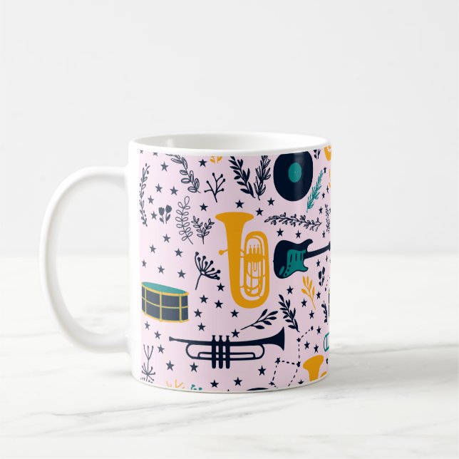 Caneca De Café Music Instruments Coffee Mug (Esquerda)