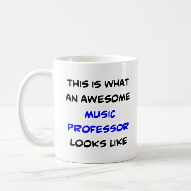 Caneca De Café music professor, awesome (Esquerda)