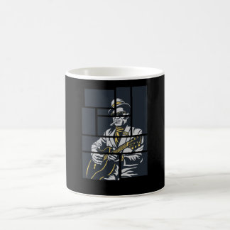 Caneca De Café Music Retro Blues Man toca jazz de violão