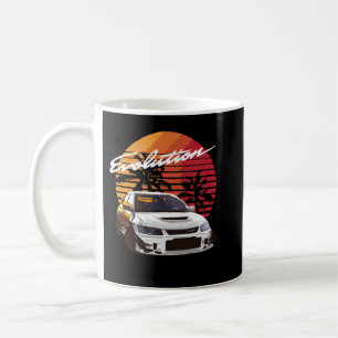 Caneca De Café Music Vintage Retro Mitsubishi Evolution Evo Summe
