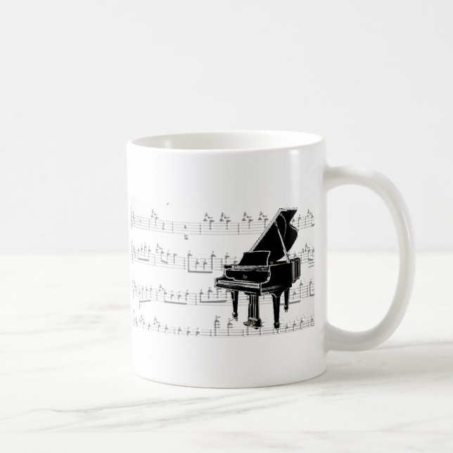 Caneca De Café Música a minhas orelhas (Direita)