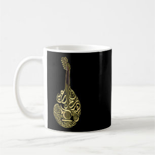Caneca De Café Música Árabe Música Oud Jogando Instrumento Legal