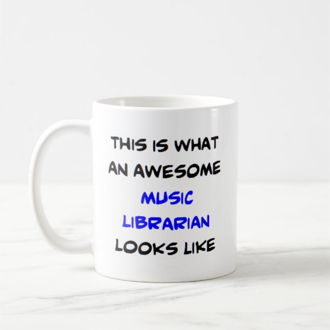 Caneca De Café música bibliotecária, incrível (Esquerda)