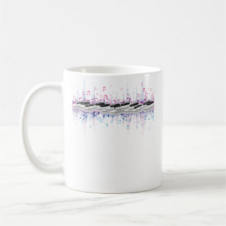 Caneca De Café Música Clássica Instrumento Piano Teclado Música N