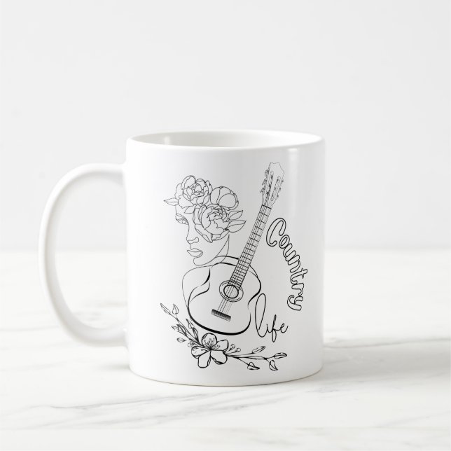 Caneca De Café Música country (Esquerda)