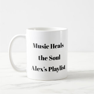 Caneca De Café Música cura muito - Presente personalizado de saúd