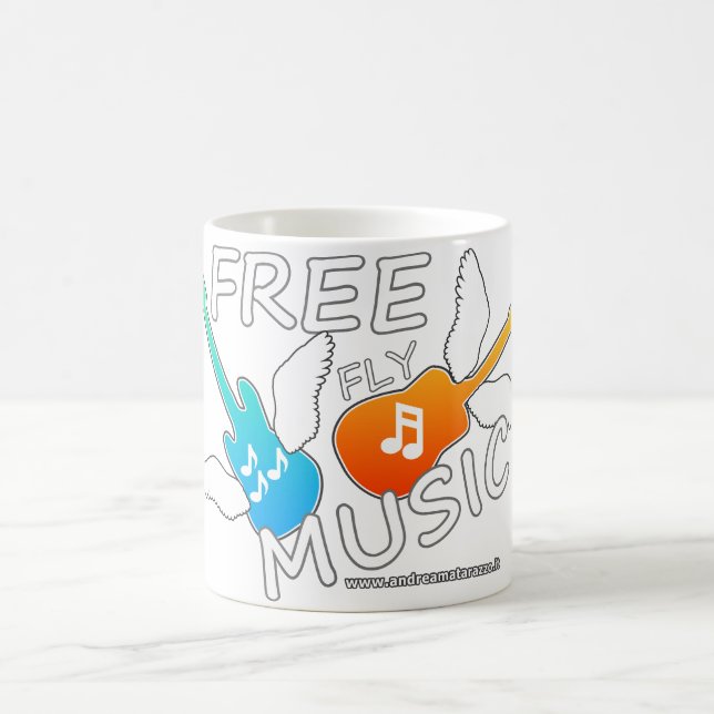 Caneca De Café Música de Voo Livre (Centro)