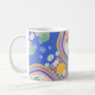 Caneca De Café Música e beleza Collage Mug   Multicolorido